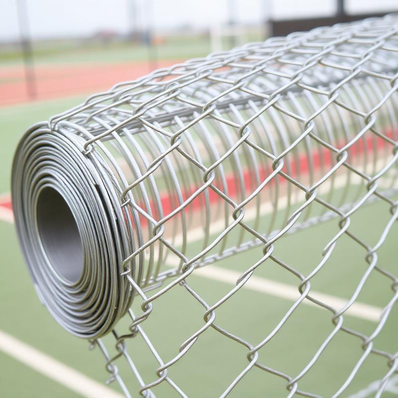 Galvanised Chain-Link Fence · 4m × 25m