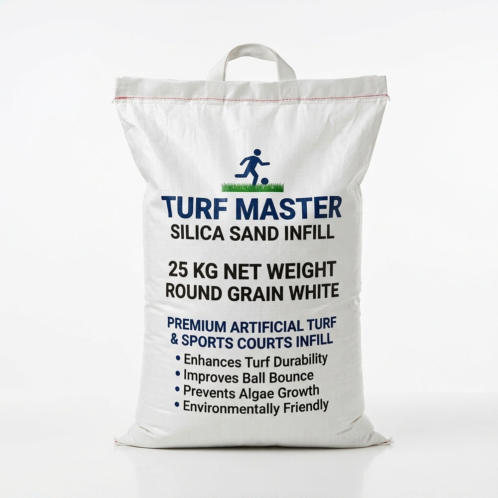 Silica Sand Infill · Round Grain (25 kg)